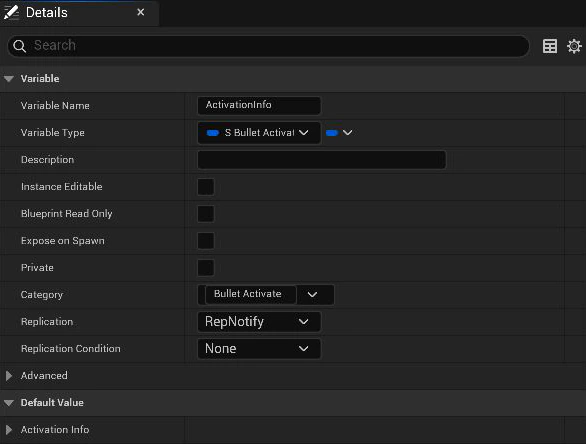ActivationInfo variable details